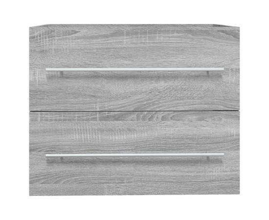 Dulap de chiuvetă, sonoma gri, 60x38,5x48 cm, lemn prelucrat, 3 image