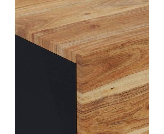 Noptieră, 40x33x46 cm, lemn masiv de acacia, 5 image
