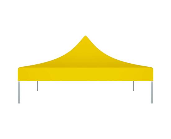 Acoperiș pentru cort de petrecere, galben, 3 x 3 m, 270 g/m², 3 image
