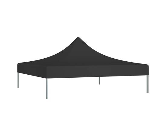 Acoperiș pentru cort de petrecere, negru, 3 x 3 m, 270 g/m², 2 image