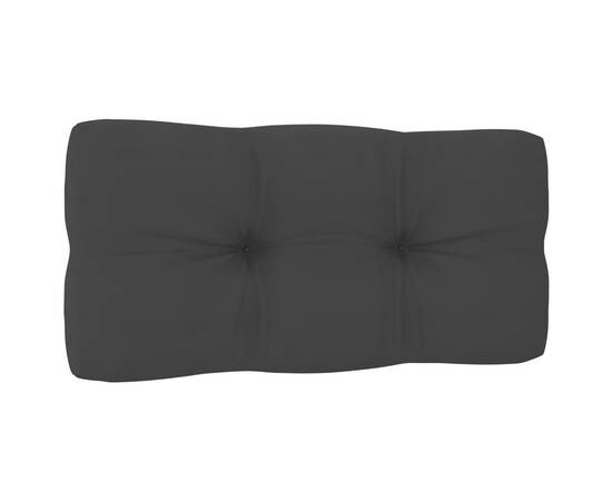 Pernă canapea din paleți, antracit, 80 x 40 x 12 cm