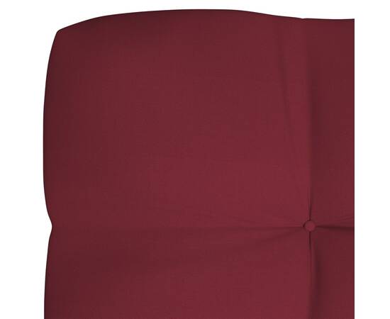 Pernă pentru canapea de grădină, roșu vin, 120x40x12 cm, textil, 3 image