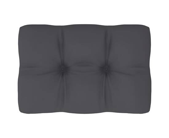 Pernă pentru canapea din paleți, antracit, 60 x 40 x 12 cm