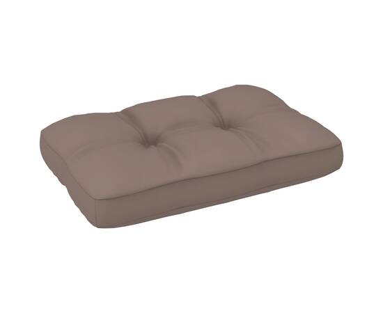 Pernă pentru canapea din paleți, gri taupe, 60 x 40 x 12 cm, 2 image