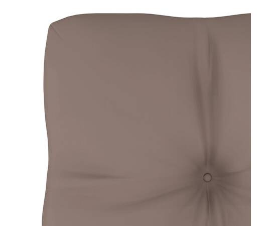 Pernă pentru canapea din paleți, gri taupe, 60 x 40 x 12 cm, 3 image