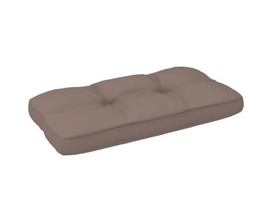Pernă pentru canapea din paleți, gri taupe, 80 x 40 x 12 cm, 2 image