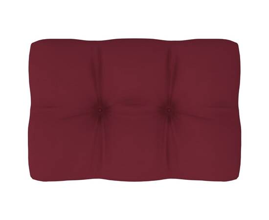 Pernă pentru canapea din paleți, roșu vin, 60 x 40 x 12 cm