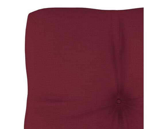 Pernă pentru canapea din paleți, roșu vin, 60 x 40 x 12 cm, 3 image