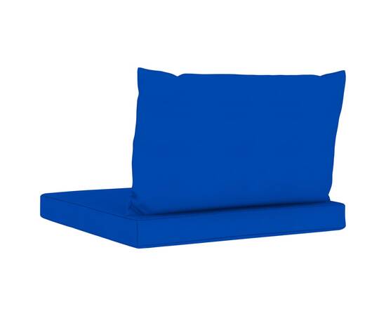 Perne pentru canapea din paleți, 2 buc., albastru, textil, 5 image