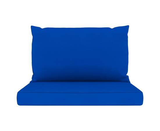 Perne pentru canapea din paleți, 2 buc., albastru, textil, 3 image