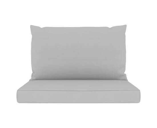 Perne pentru canapea din paleți, 2 buc., gri, material textil, 3 image