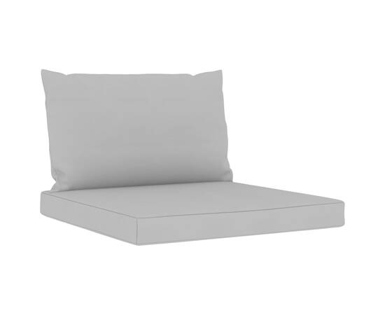 Perne pentru canapea din paleți, 2 buc., gri, material textil, 2 image