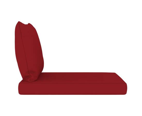 Perne pentru canapea din paleți, 2 buc., roșu vin, textil, 4 image