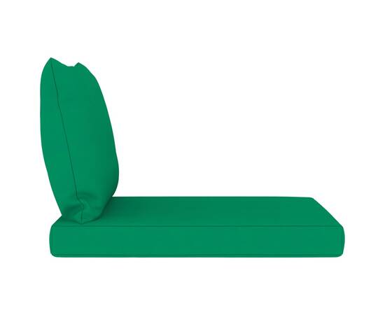 Perne pentru canapea din paleți, 2 buc., verde, textil, 4 image