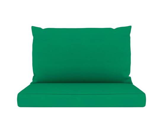 Perne pentru canapea din paleți, 2 buc., verde, textil, 3 image