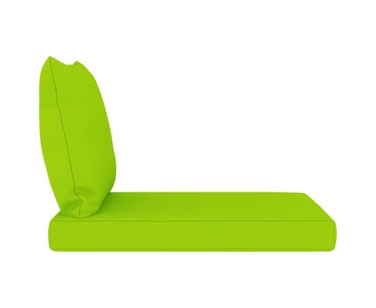 Perne pentru canapea din paleți, 2 buc., verde aprins, textil, 4 image