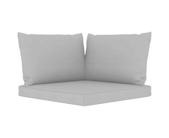 Perne pentru canapea din paleți, 3 buc., gri, material textil, 2 image