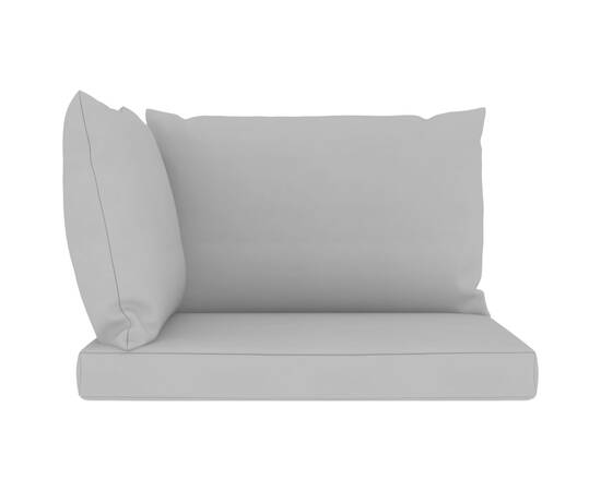 Perne pentru canapea din paleți, 3 buc., gri, material textil, 3 image