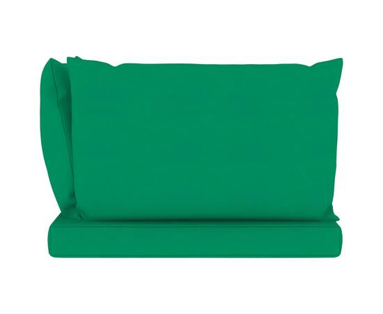 Perne pentru canapea din paleți, 3 buc., verde, textil, 4 image