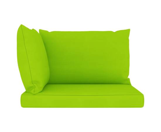 Perne pentru canapea din paleți, 3 buc., verde aprins, textil, 3 image