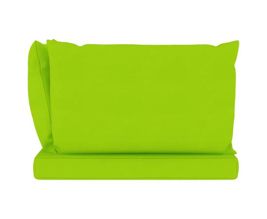 Perne pentru canapea din paleți, 3 buc., verde aprins, textil, 4 image