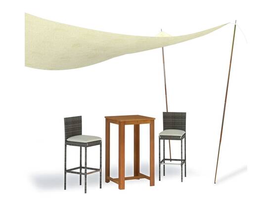 Stâlpi pentru parasolar, 2 buc., 250 cm, oțel zincat, 2 image