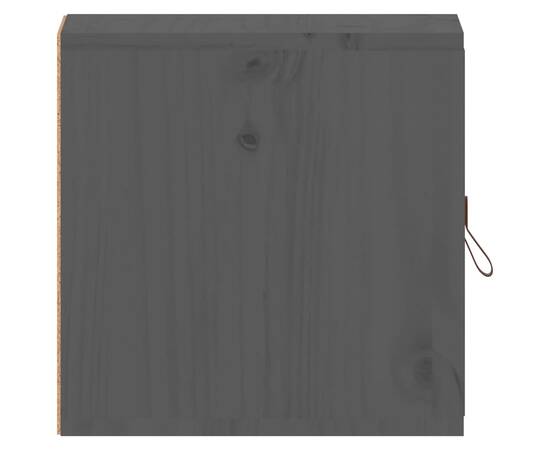 Dulapuri de perete, 2 buc., gri, 31,5x30x30 cm, lemn masiv pin, 5 image