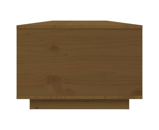 Măsuță de cafea, maro miere, 80x50x35,5 cm, lemn masiv de pin, 8 image