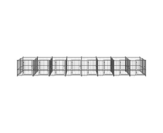 Padoc pentru câini de exterior, 15,02 m², oțel, 3 image