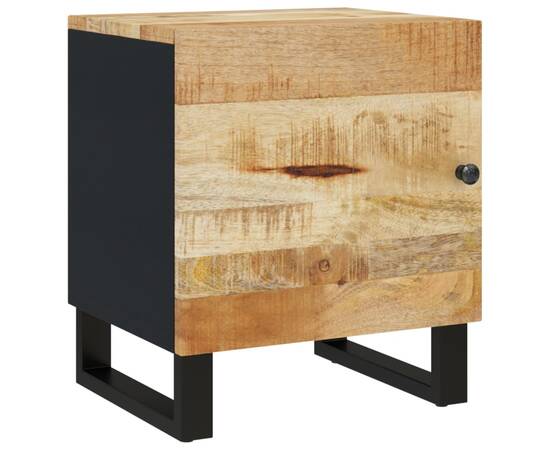 Noptiere, 2 buc., 40x33x46 cm, lemn masiv de acacia, 8 image
