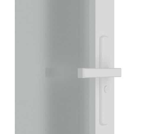 Ușă de interior, 83x201,5 cm, alb, sticlă mată și aluminiu, 5 image