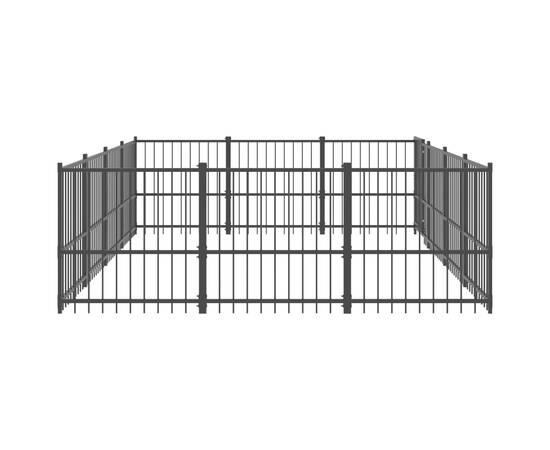 Padoc pentru câini de exterior, 11,58 m², oțel, 4 image