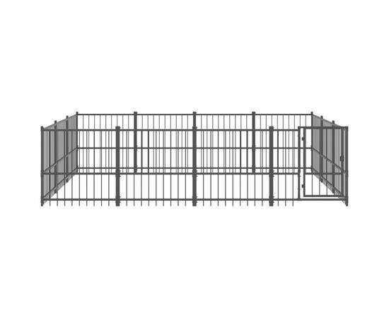Padoc pentru câini de exterior, 11,58 m², oțel, 3 image