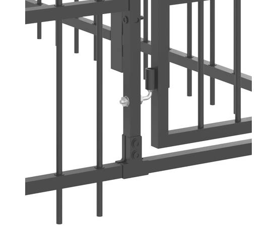 Padoc pentru câini de exterior, 13,14 m², oțel, 5 image