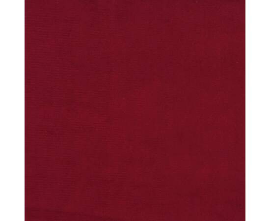 Scaune de bucătărie pivotante, 2 buc., roșu vin, textil, 9 image