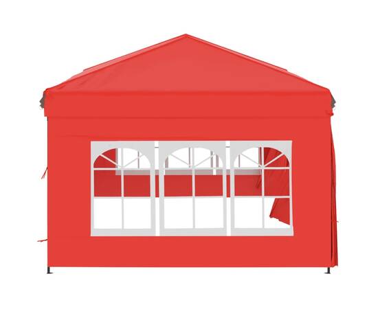 Cort pliabil pentru petrecere, pereți laterali, roșu, 3x6 m, 4 image