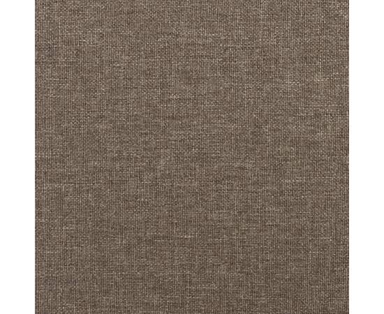 Bancă, gri taupe, 100x35x41 cm, textil, 6 image