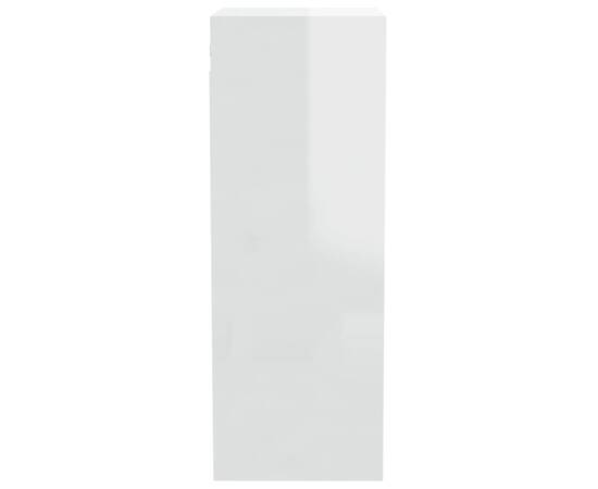 Dulap de perete, alb extralucios, 34,5x32,5x90cm, lemn compozit, 10 image