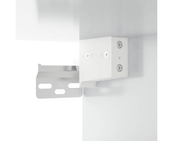 Dulap de perete, alb extralucios, 80x35x36,5 cm, lemn compozit, 8 image