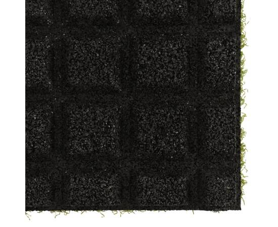 Plăci de iarbă artificială, 4 buc., 50x50x2,5 cm cm, cauciuc, 7 image