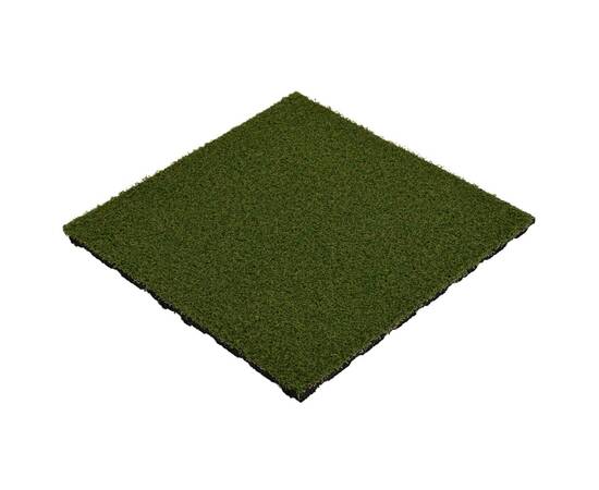 Plăci de iarbă artificială, 4 buc., 50x50x2,5 cm cm, cauciuc, 4 image