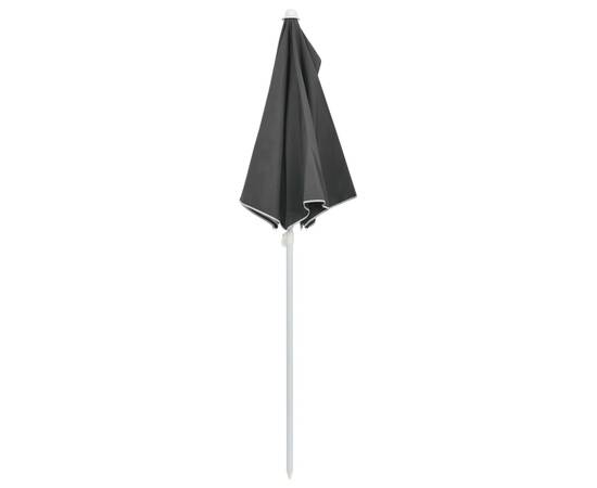 Umbrelă de grădină cu stâlp, antracit, 180x90 cm, semirotundă, 6 image