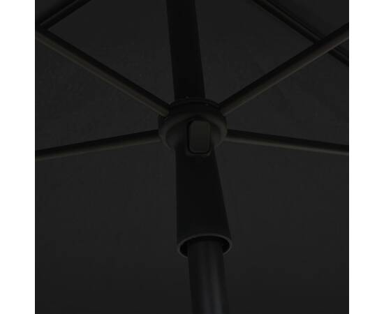 Umbrelă de grădină cu stâlp, antracit, 210x140 cm, 2 image
