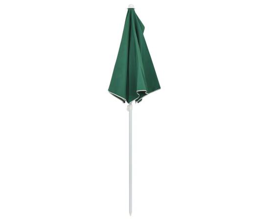 Umbrelă de grădină cu stâlp, verde, 180x90 cm, semirotundă, 5 image