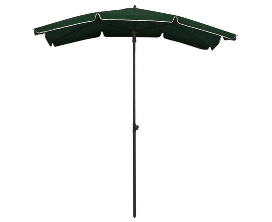 Umbrelă de grădină cu stâlp, verde, 200x130 cm, 3 image