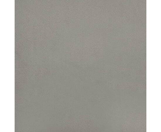 Tăblie de pat cu aripioare gri deschis 147x23x78/88 cm catifea, 8 image
