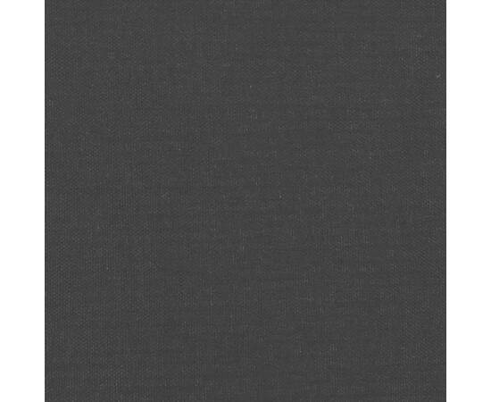 Tăblie de pat cu aripioare negru 147x23x78/88 cm textil, 8 image