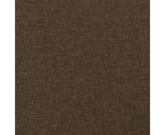 Tăblie de pat cu aripioare maro închis 83x23x78/88 cm textil, 6 image