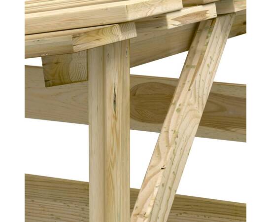 Pergolă cu acoperiș, 100x90x100 cm, lemn de pin tratat, 6 image
