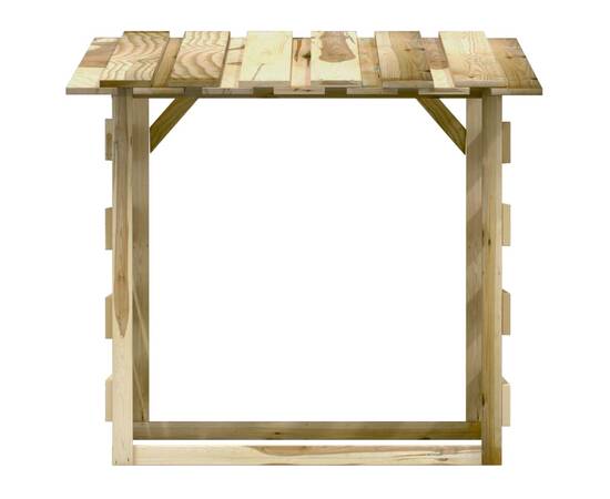 Pergolă cu acoperiș, 100x90x100 cm, lemn de pin tratat, 5 image